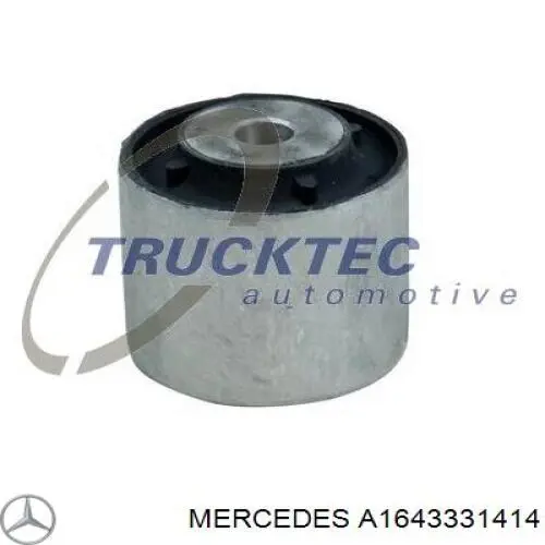 A1643331414 Mercedes Bloco silencioso (coxim) de dianteiro redutor do eixo traseiro
