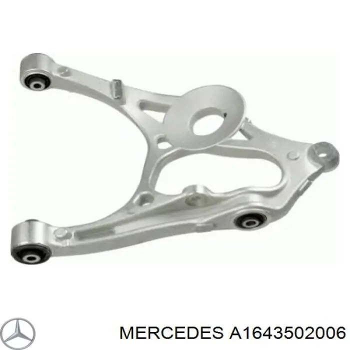 A1643502006 Mercedes Braço oscilante inferior direito de suspensão traseira