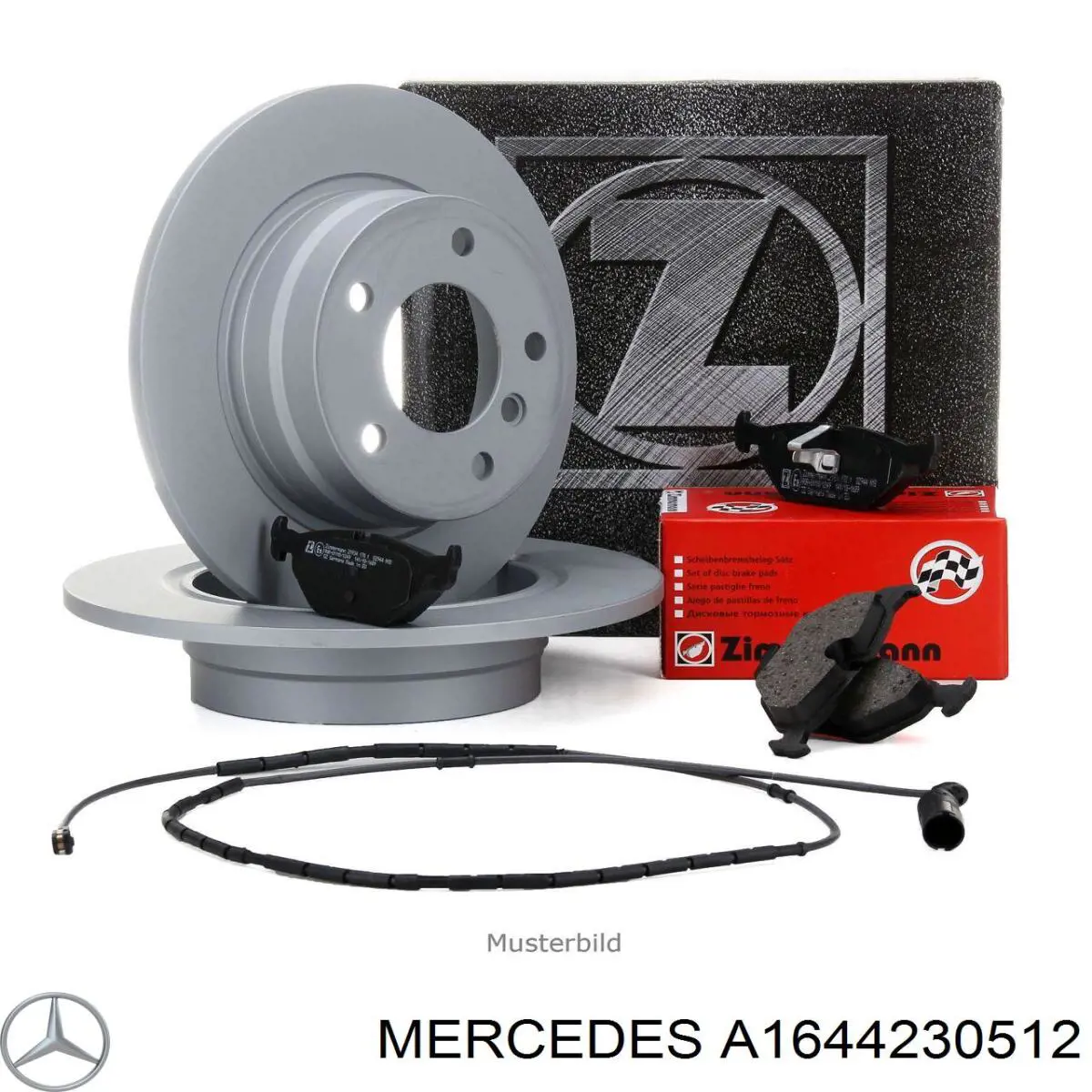 Disco do freio traseiro Mercedes A1644230512 preço, a partir de 66,77 USD