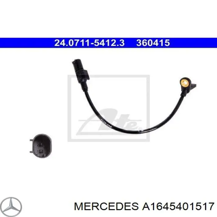 Sensor ABS traseiro Mercedes A1645401517 preço, a partir de 36,47 USD