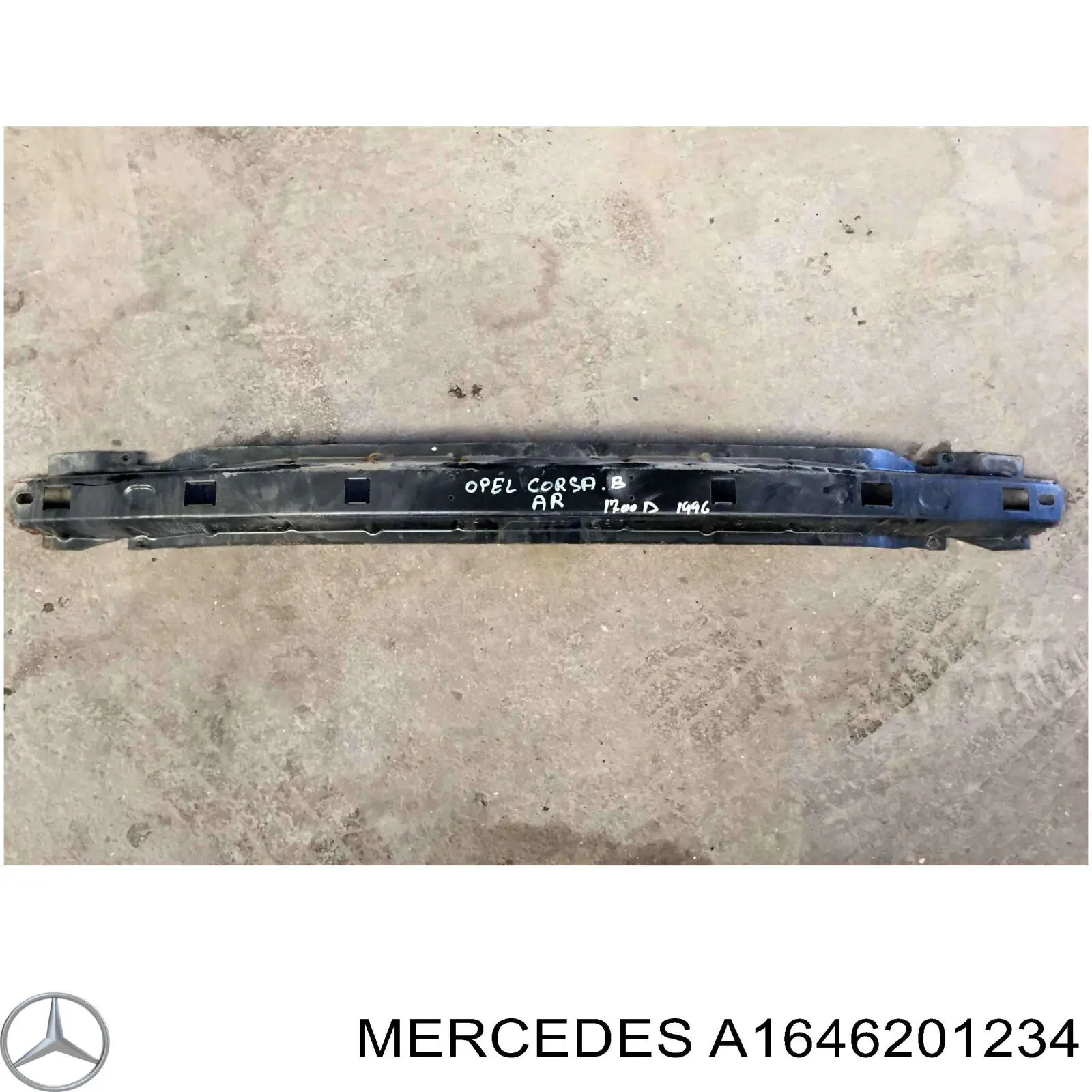 A1646201234 Mercedes Reforçador do pára-choque dianteiro