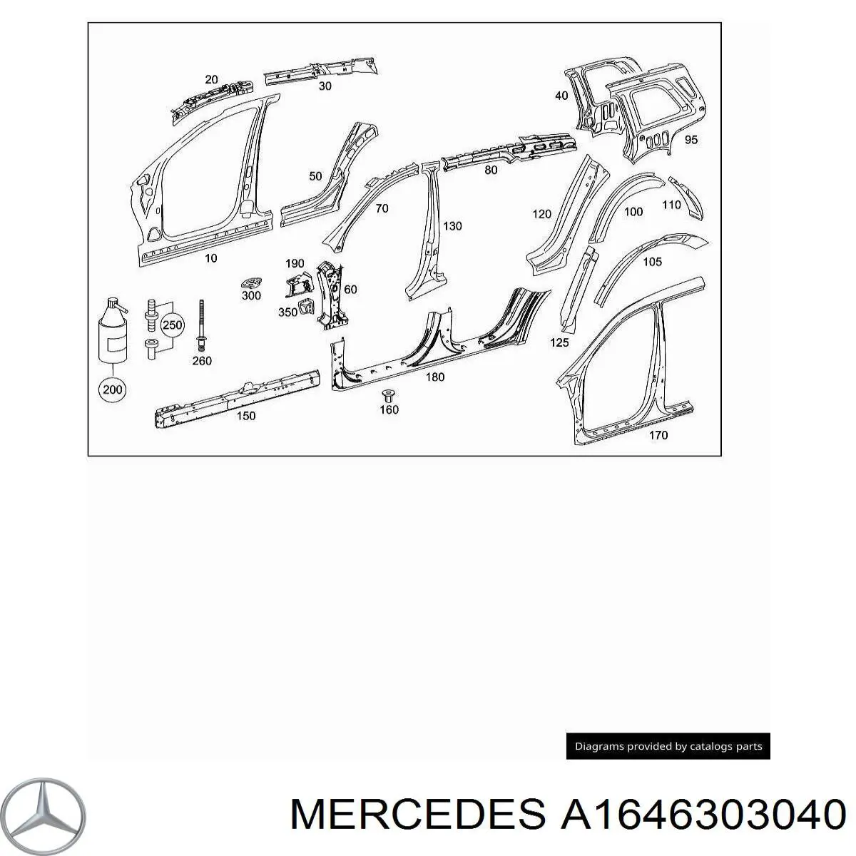  Mercedes A1646303040 preço, a partir de 458,07 USD
