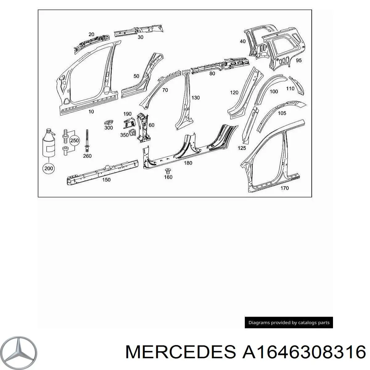  Mercedes A1646308316 preço, a partir de 764,05 USD