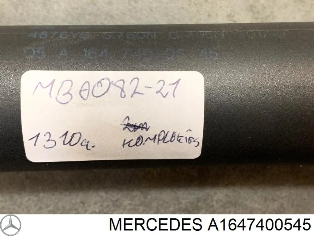 A1647400545 Mercedes Amortecedor de tampa de porta-malas (de 3ª/5ª porta traseira)