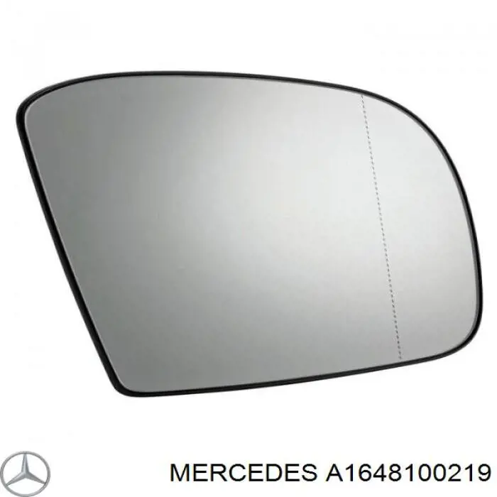 Elemento espelhado do espelho de retrovisão direito Mercedes A1648100219 preço, a partir de 55,54 USD