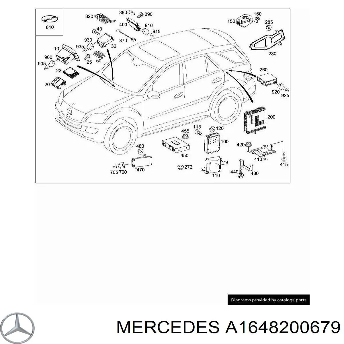 Mostrador multifuncional Mercedes A1648704089 preço, a partir de 669,99 USD