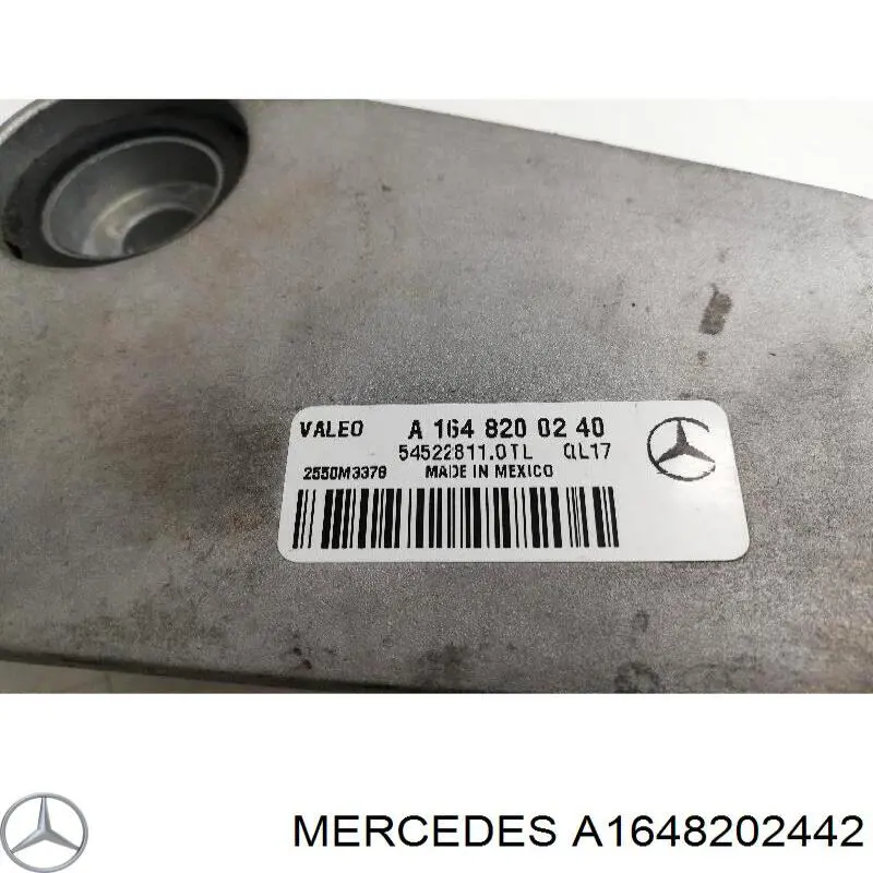 A1648202442 Mercedes Motor de limpador pára-brisas do pára-brisas
