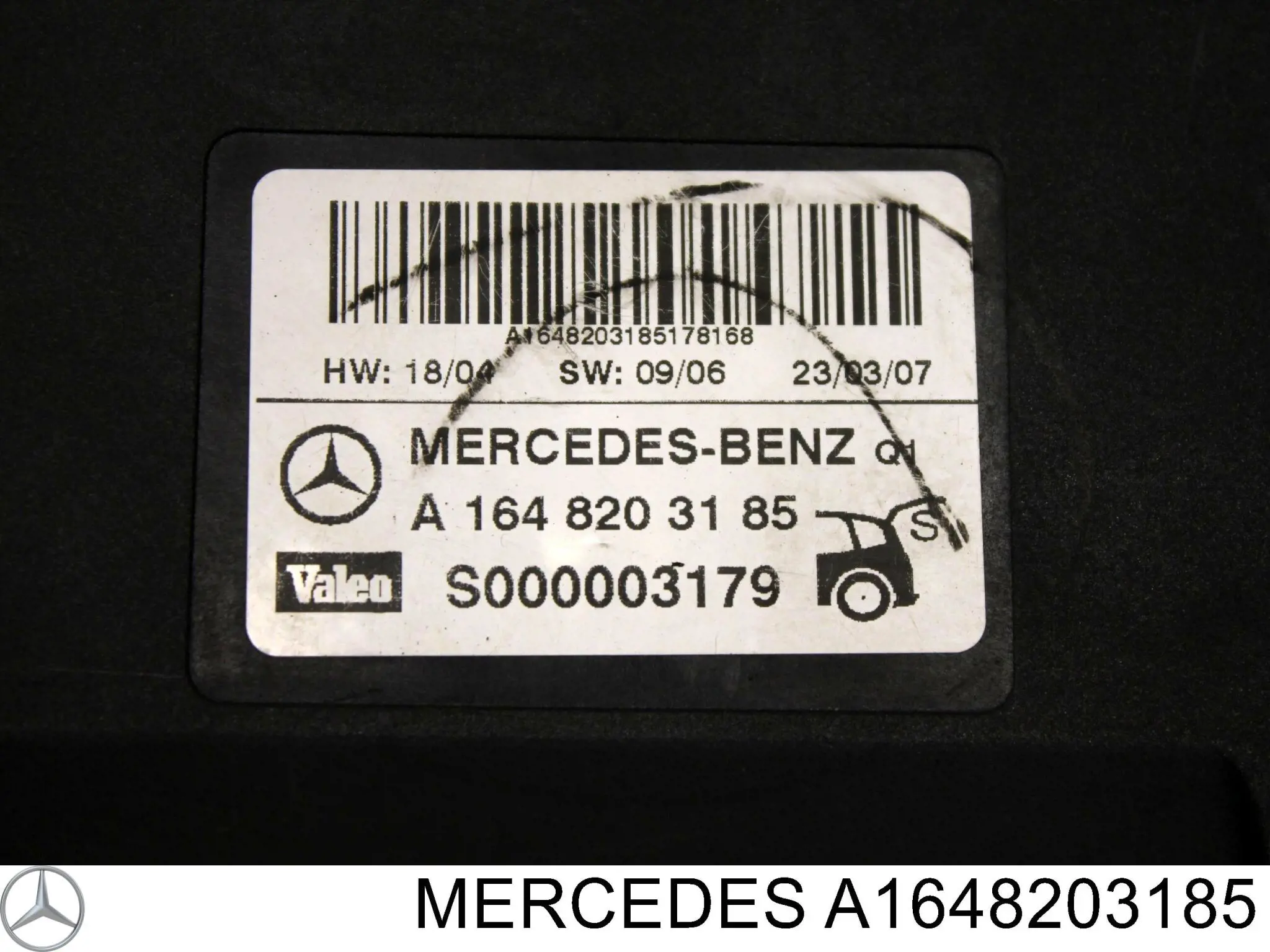 A164870112680 Mercedes Módulo de direção (Centralina eletrônica) de abertura de tampa de porta-malas (de 3ª/5ª porta traseira)