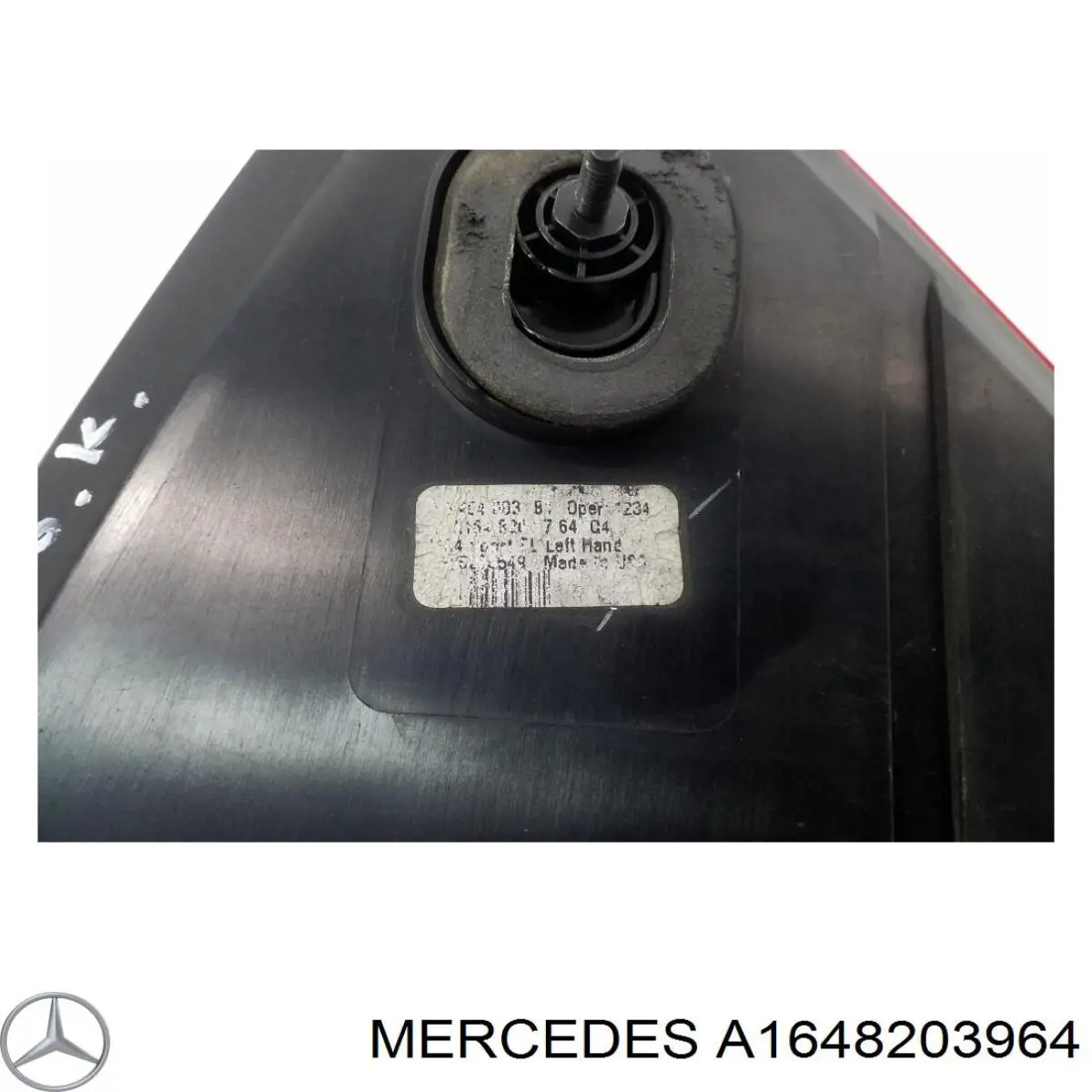 A1648203964 Mercedes Lanterna traseira esquerda