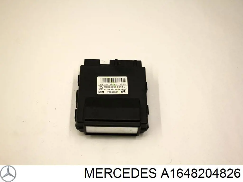 A1648204826 Mercedes Módulo de direção (Centralina eletrônica) de abertura de tampa de porta-malas (de 3ª/5ª porta traseira)