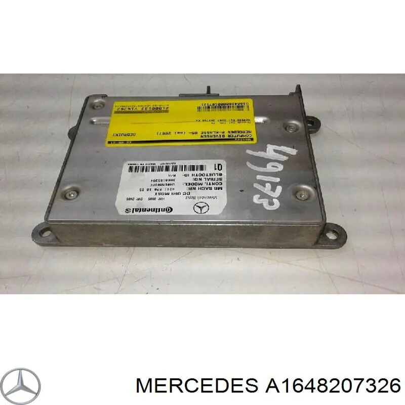 Unidade de conforto Mercedes A1648207326 preço, a partir de 92,62 USD
