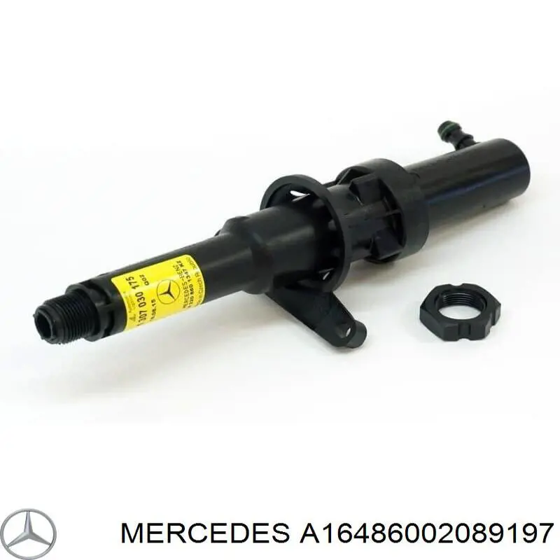A16486002089197 Mercedes Placa sobreposta do injetor de fluido para lavador da luz dianteira