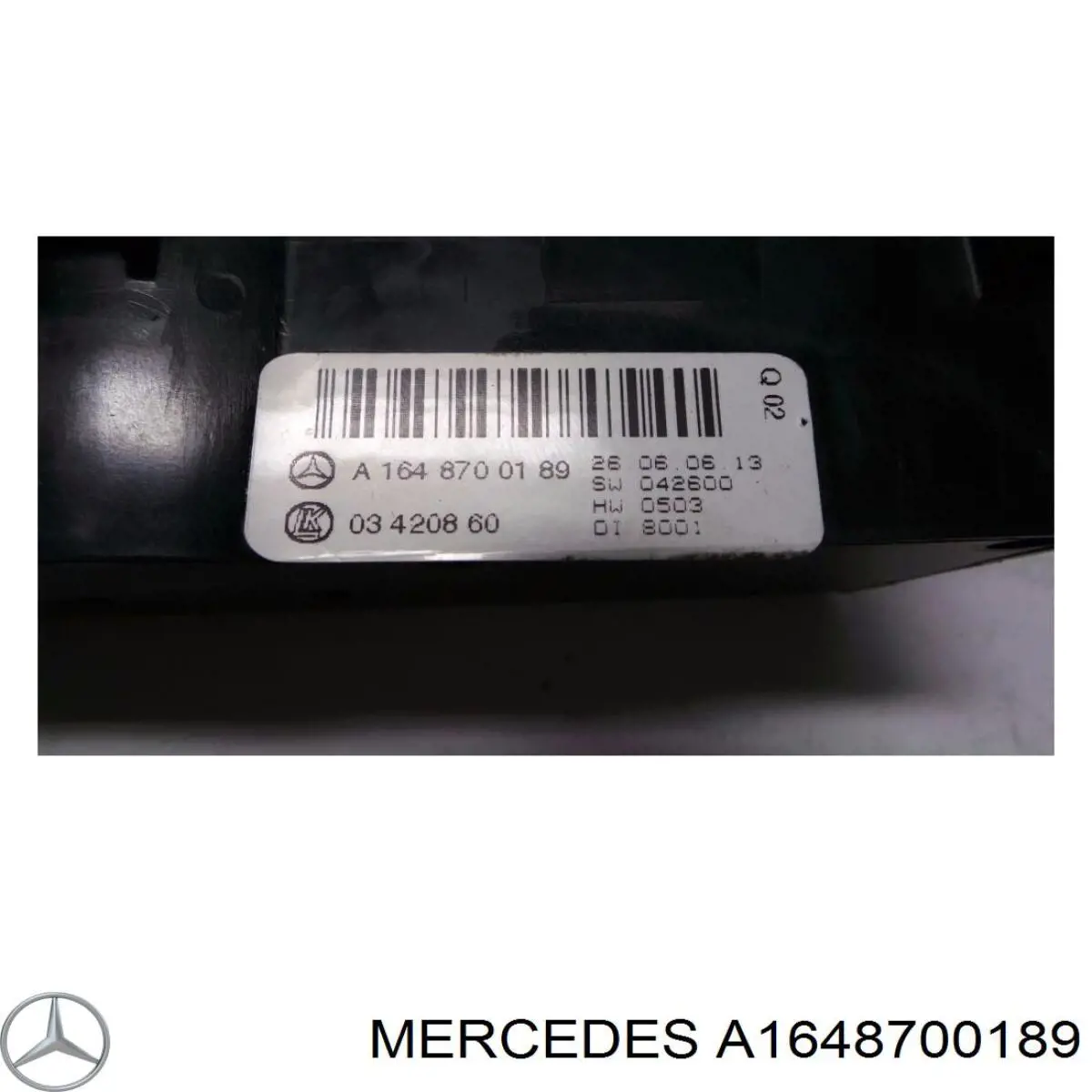 Unidade de controlo dos modos de aquecimento/condicionamento Mercedes A1648700189 preço, a partir de 103,86 USD