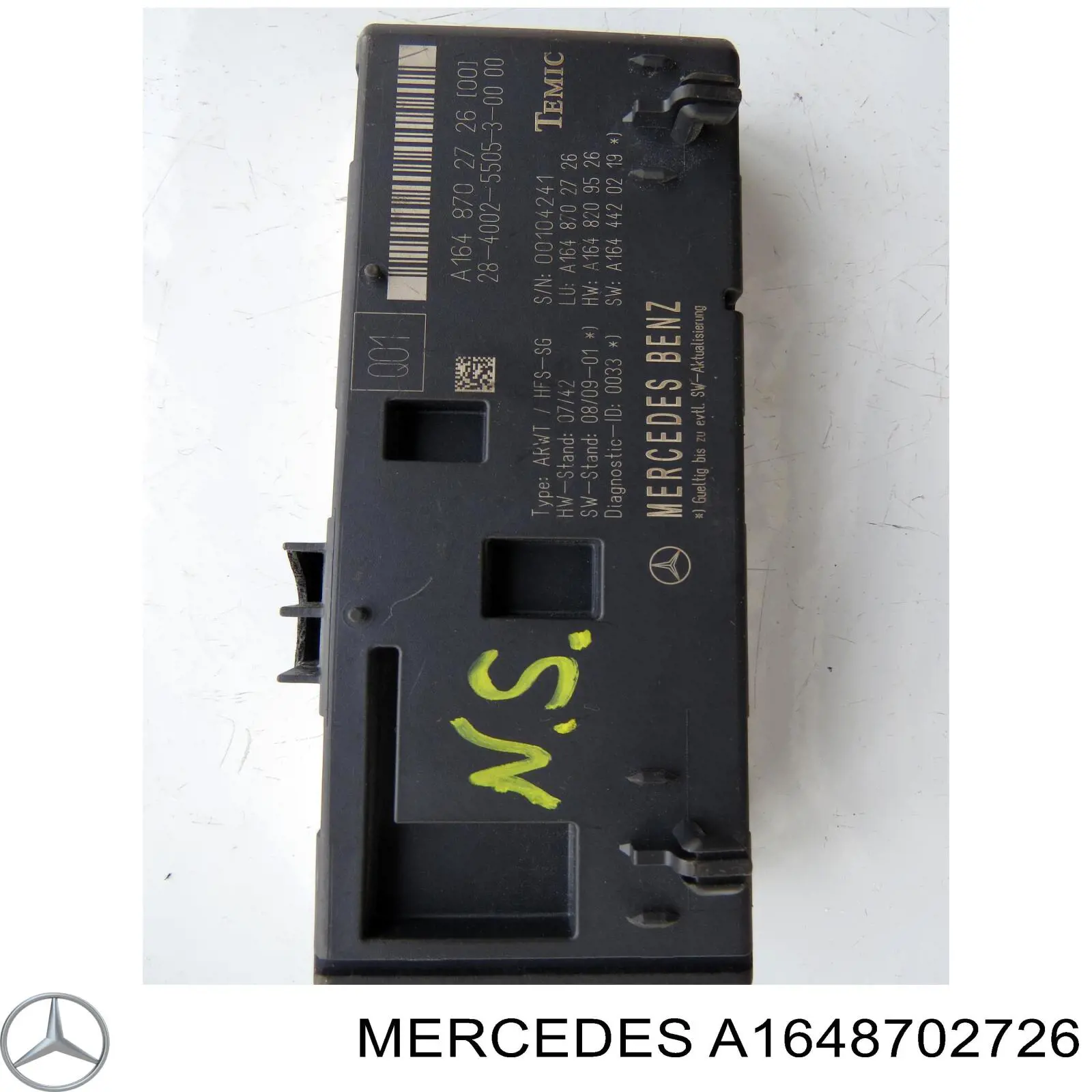 Módulo de direção (Centralina eletrônica) de abertura de tampa de porta-malas (de 3ª/5ª porta traseira) Mercedes A1648702726 preço, a partir de 143,02 USD