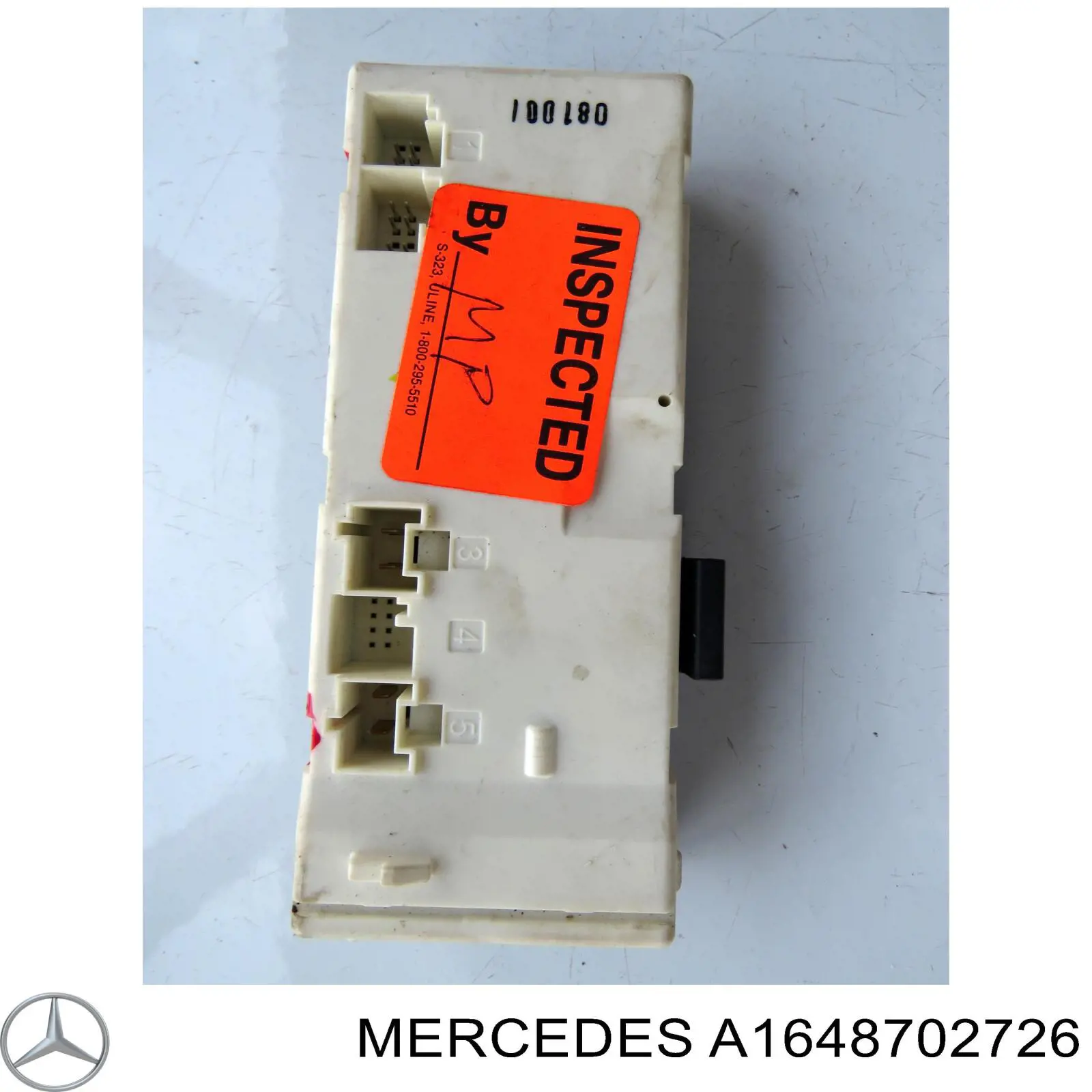 A1648702726 Mercedes Módulo de direção (Centralina eletrônica) de abertura de tampa de porta-malas (de 3ª/5ª porta traseira)