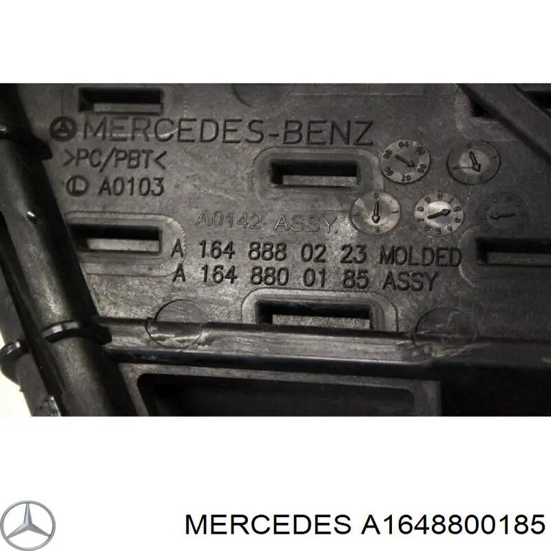 Compre A1648800185 Mercedes Grelha do radiador