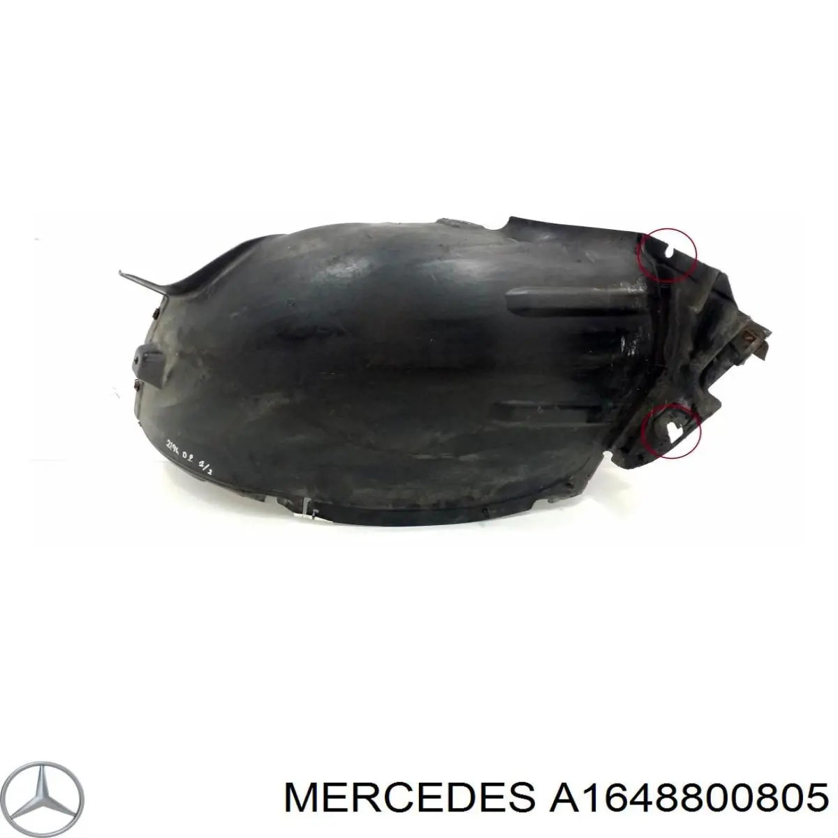 Guarda-barras direito dianteiro do pára-lama dianteiro Mercedes A1648800805 preço, a partir de 32,11 USD