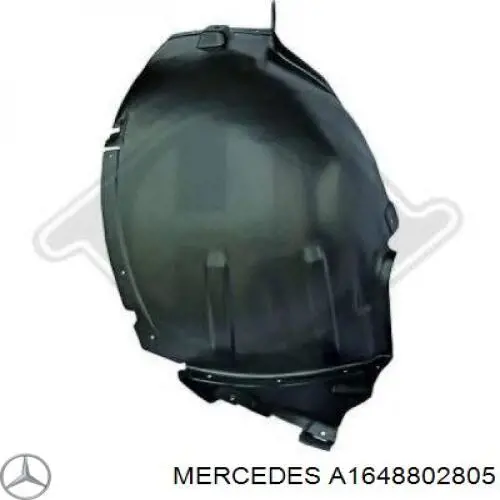 Guarda-barras direito dianteiro do pára-lama dianteiro Mercedes A1648802805 preço, a partir de 32,11 USD