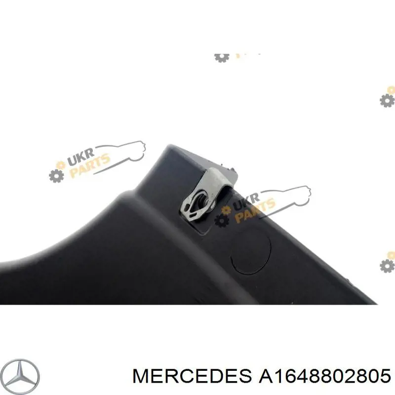 Compre A1648802805 Mercedes Guarda-barras direito dianteiro do pára-lama dianteiro