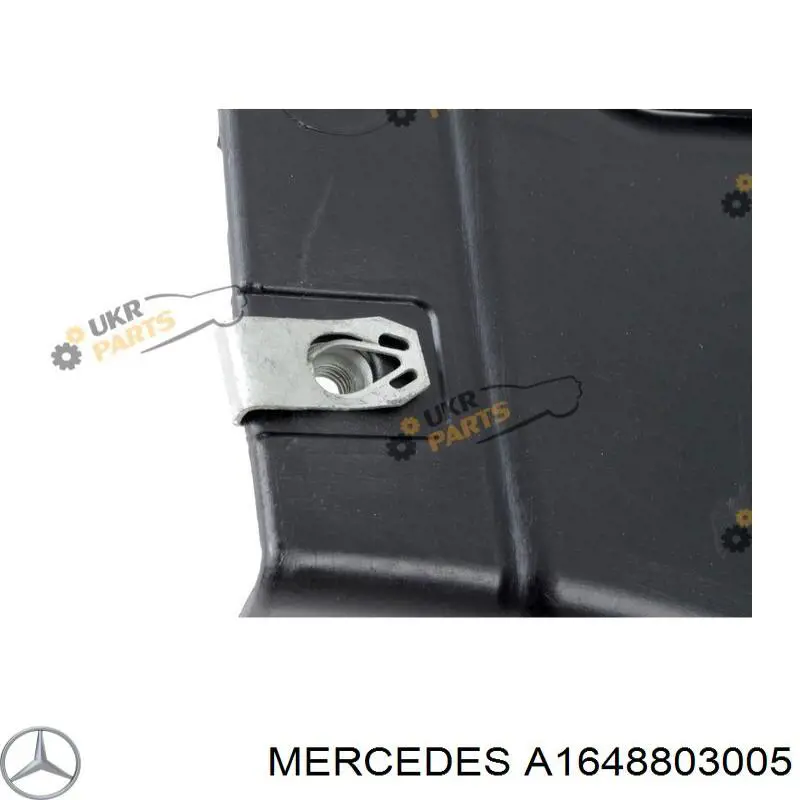 A1648803005 Mercedes Guarda-barras direito dianteiro do pára-lama dianteiro