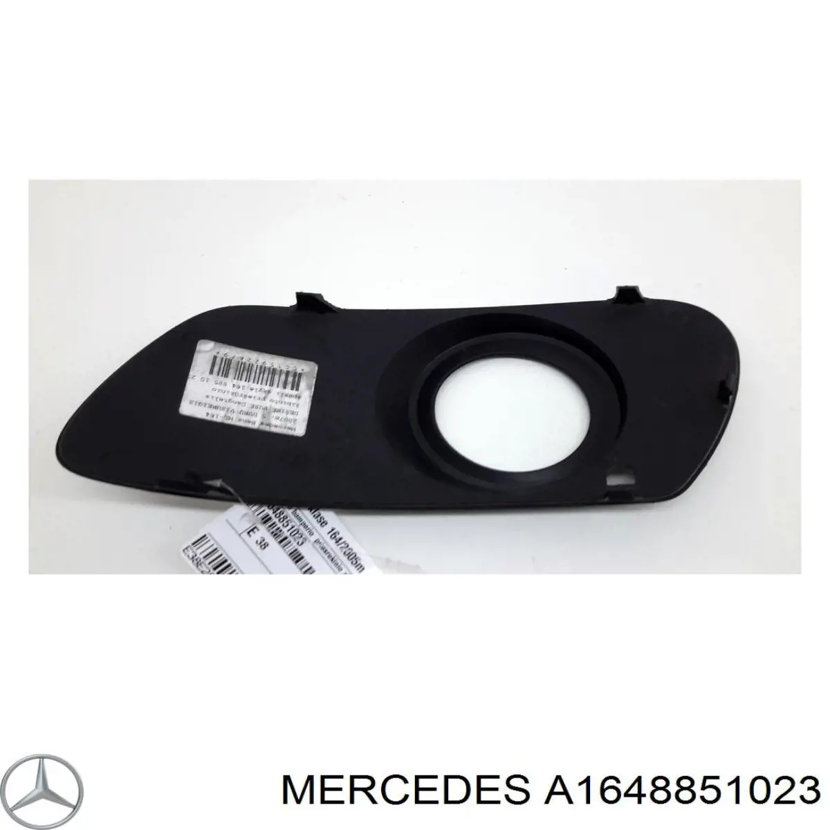 Compre 1648851023 Mercedes Borda (orla) das luzes de nevoeiro direita