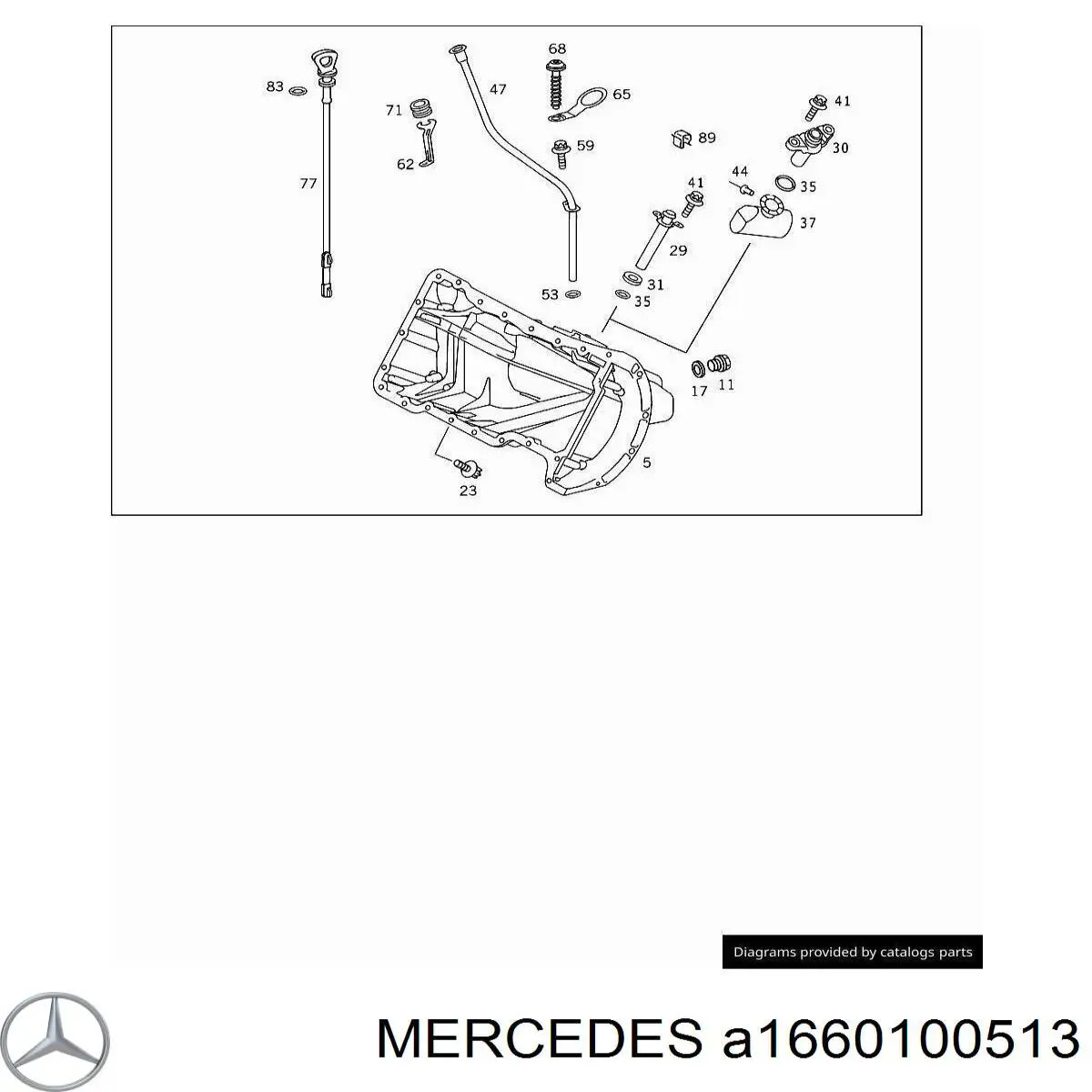 A1660100213 Mercedes Panela de óleo de cárter do motor