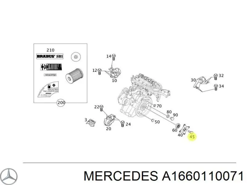 A1660110071 Mercedes 