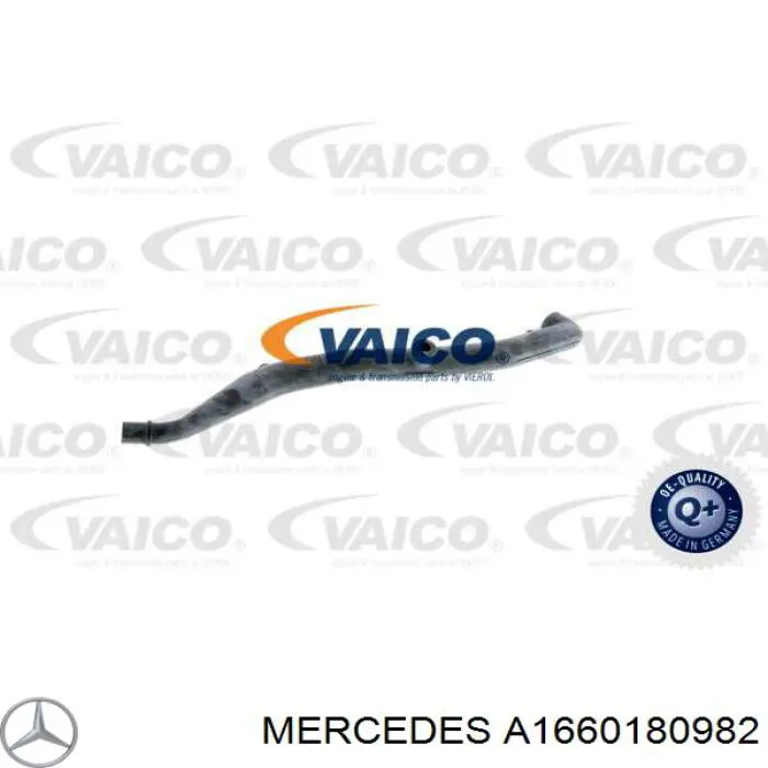 Cano derivado de ventilação de cárter (de separador de óleo) Mercedes A1660180982 preço, a partir de 55,34 USD