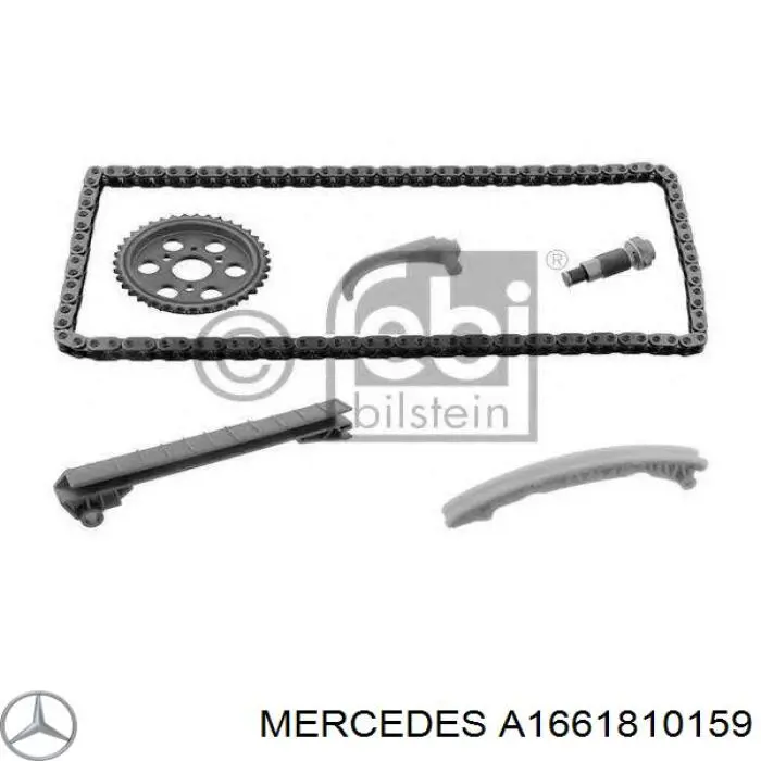 A1661810159 Mercedes Cadeia do mecanismo de distribuição de gás, kit