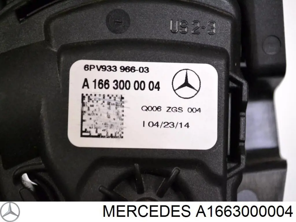 A1663000004 Mercedes Pedal de gás (de acelerador)