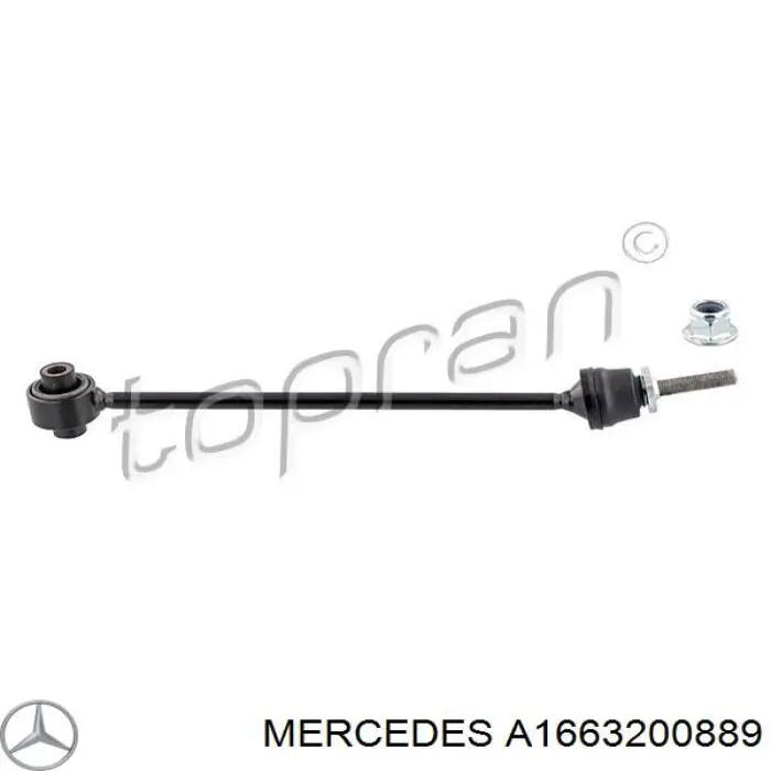 Montante direito de estabilizador dianteiro Mercedes A1663200889 preço, a partir de 36,91 USD