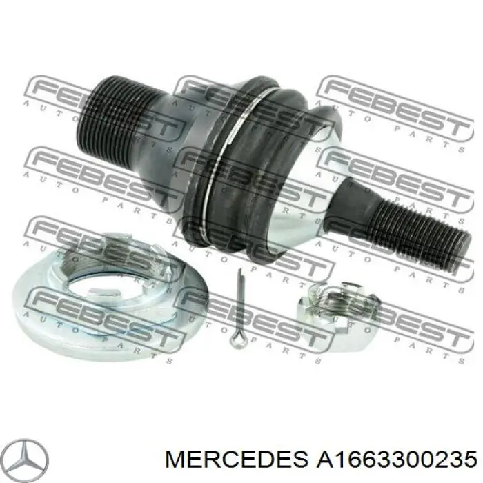 A1663300235 Mercedes Suporte de esfera inferior