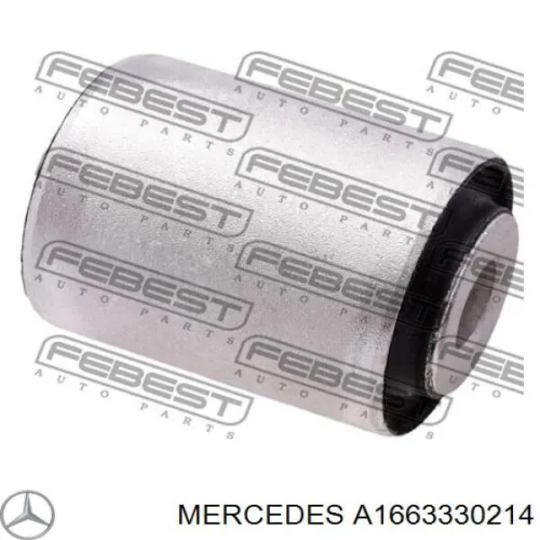 A1663330214 Mercedes Bloco silencioso dianteiro do braço oscilante inferior