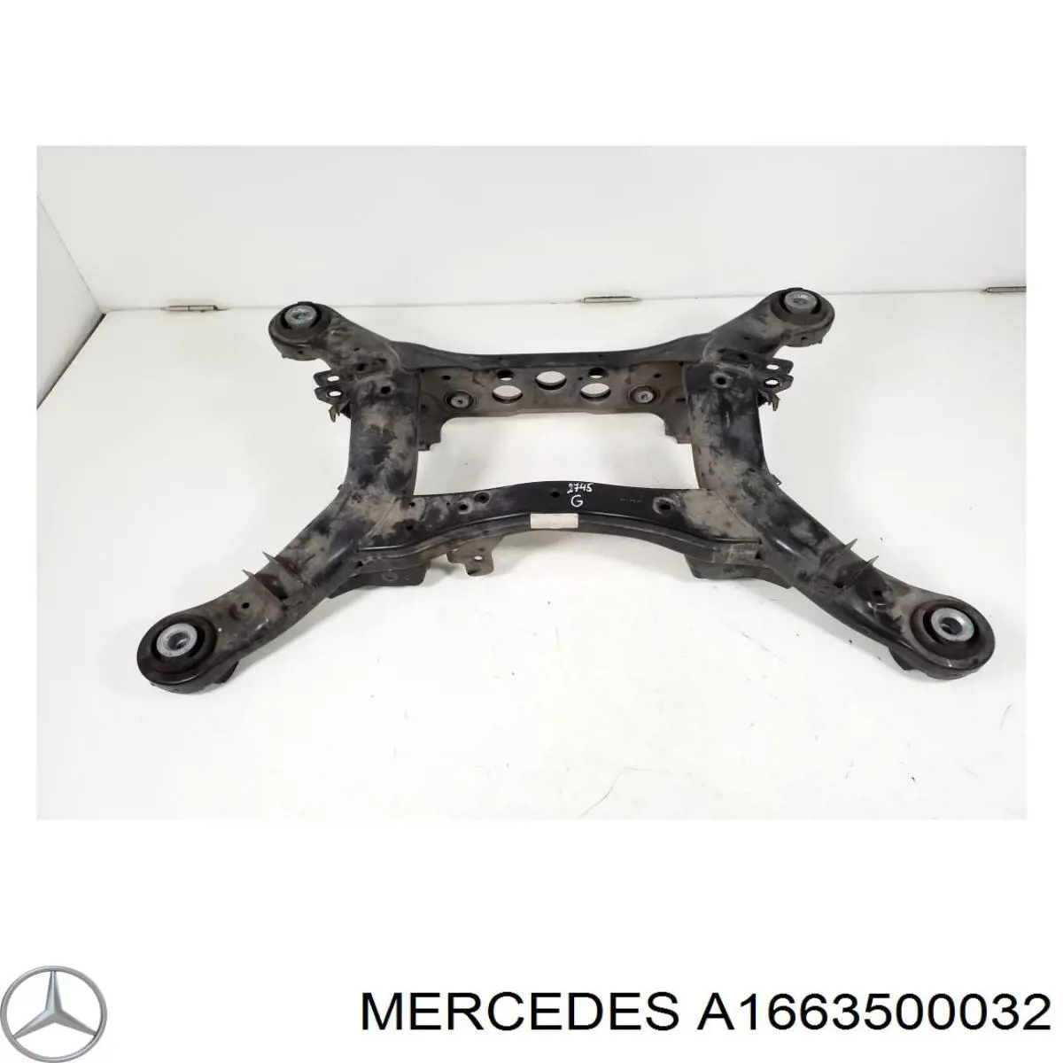 A1663500032 Mercedes Viga de suspensão traseira (plataforma veicular)