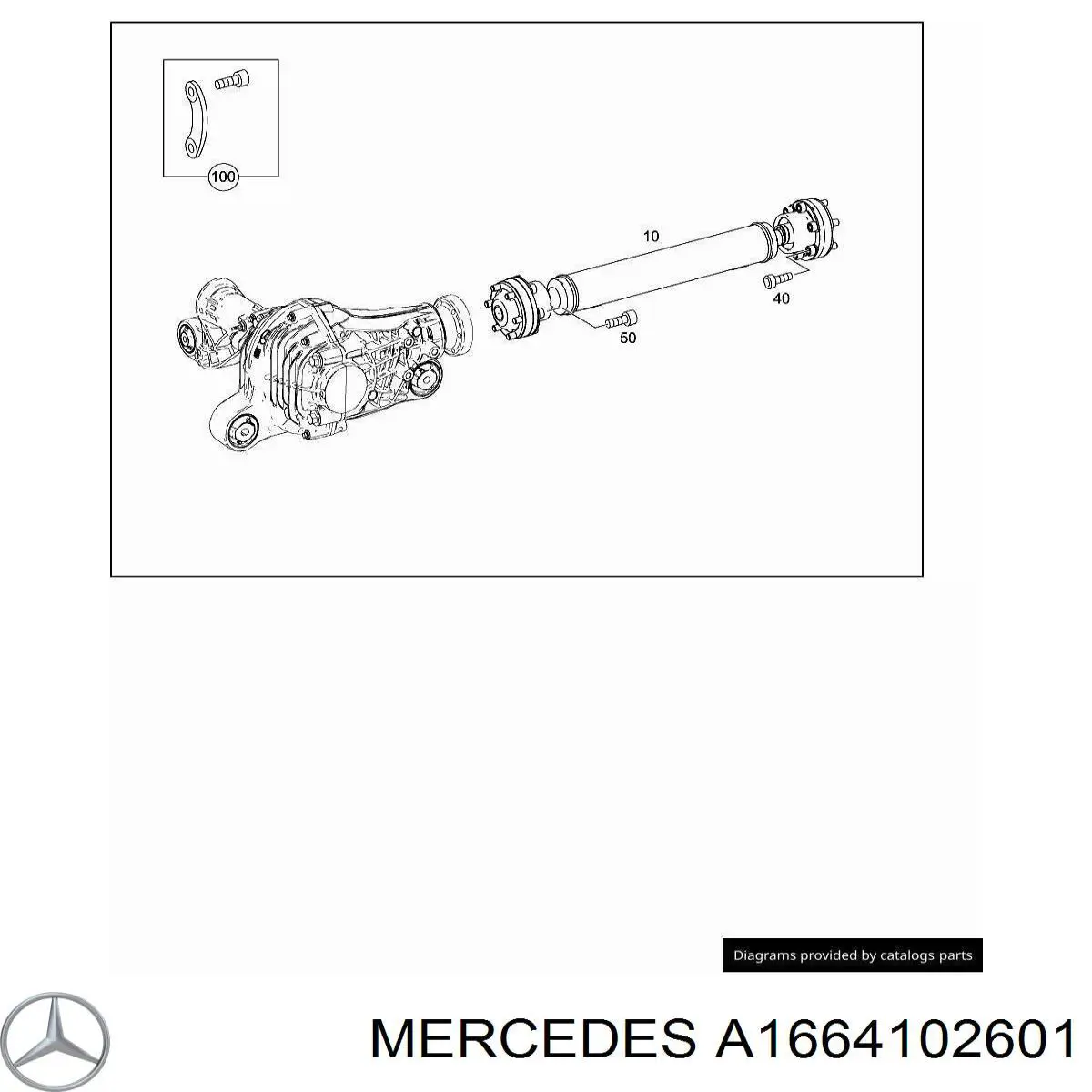 Junta universal até o eixo dianteiro Mercedes A1664102601 preço, a partir de 221,16 USD