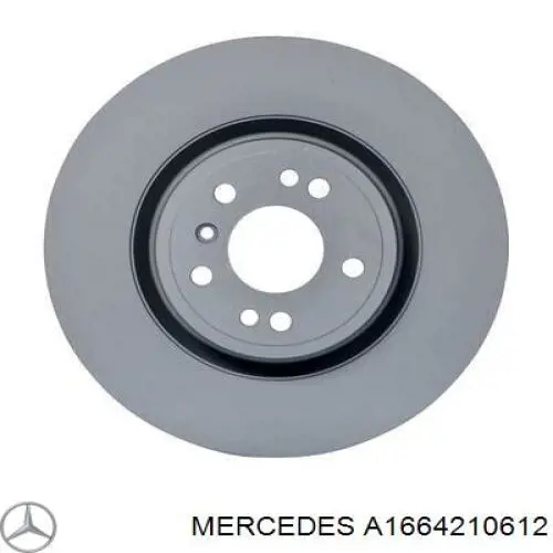 A1664210612 Mercedes Disco do freio dianteiro
