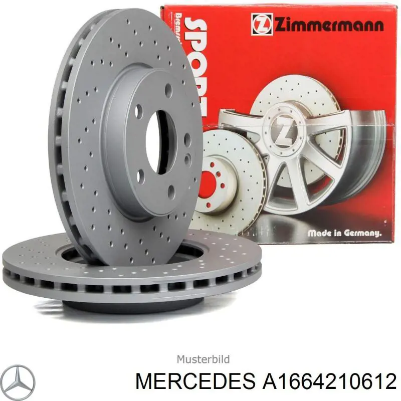 Compre A1664210612 Mercedes Disco do freio dianteiro