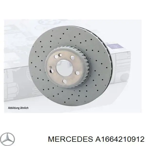 A1664210912 Mercedes Disco do freio dianteiro