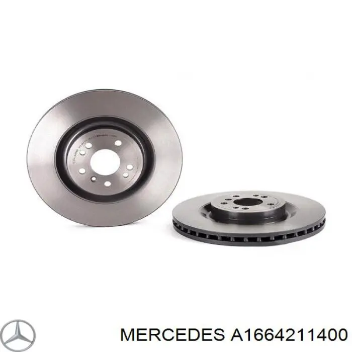 Disco do freio dianteiro Mercedes A1664211400 preço, a partir de 158,09 USD