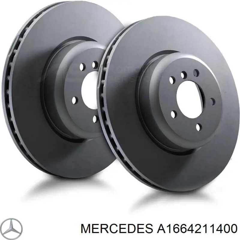 A1664211400 Mercedes Disco do freio dianteiro