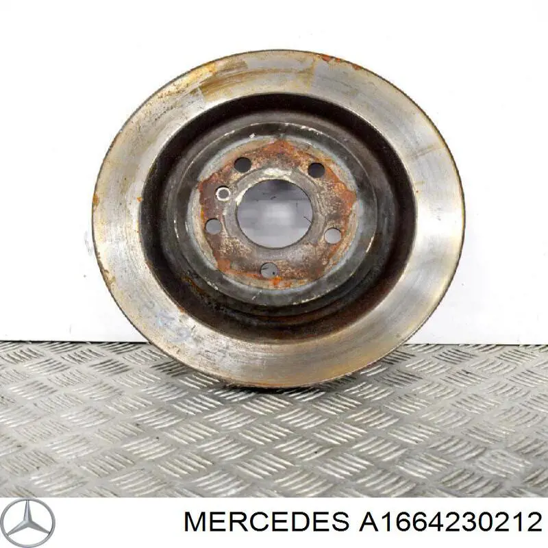 A1664230212 Mercedes Disco do freio traseiro