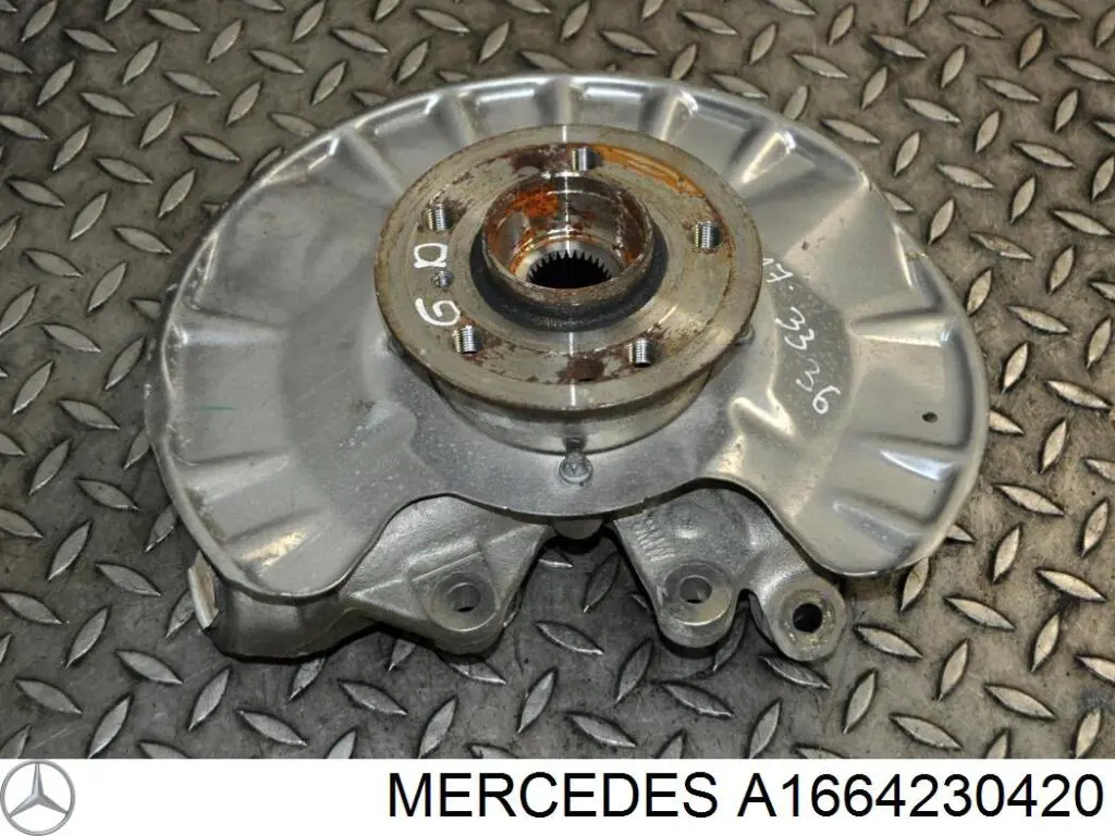 A1664230420 Mercedes Proteção direita do freio de disco traseiro