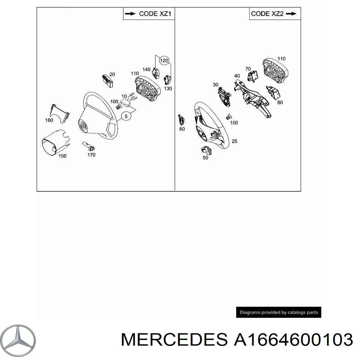 Volante Mercedes A16646001039E38 preço, a partir de 233,80 USD