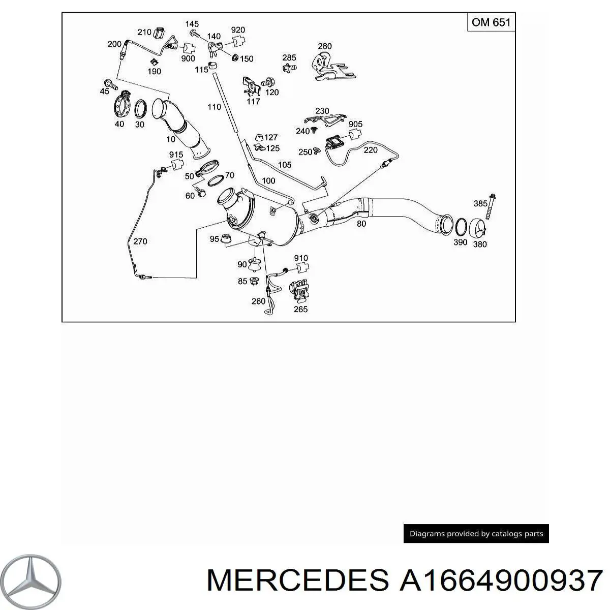  Mercedes A1664900937 preço, a partir de 44,76 USD