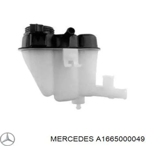 A1665000049 Mercedes Tanque de expansão do sistema de esfriamento