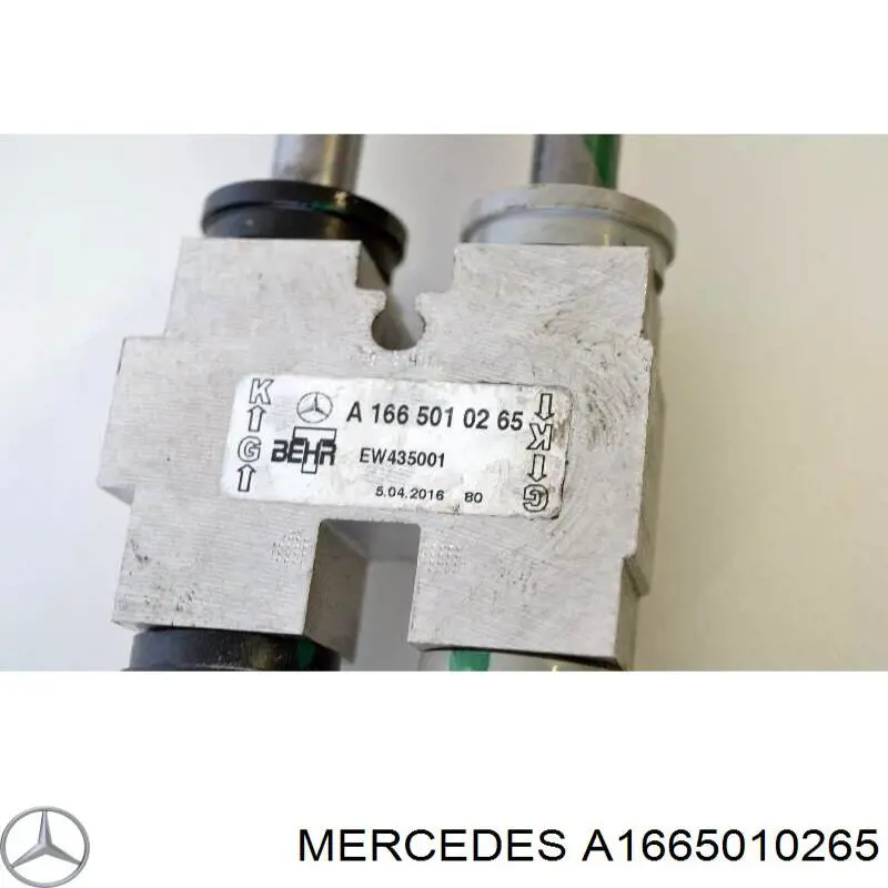 A1665010265 Mercedes Termostato do sistema de lubrificação de motor