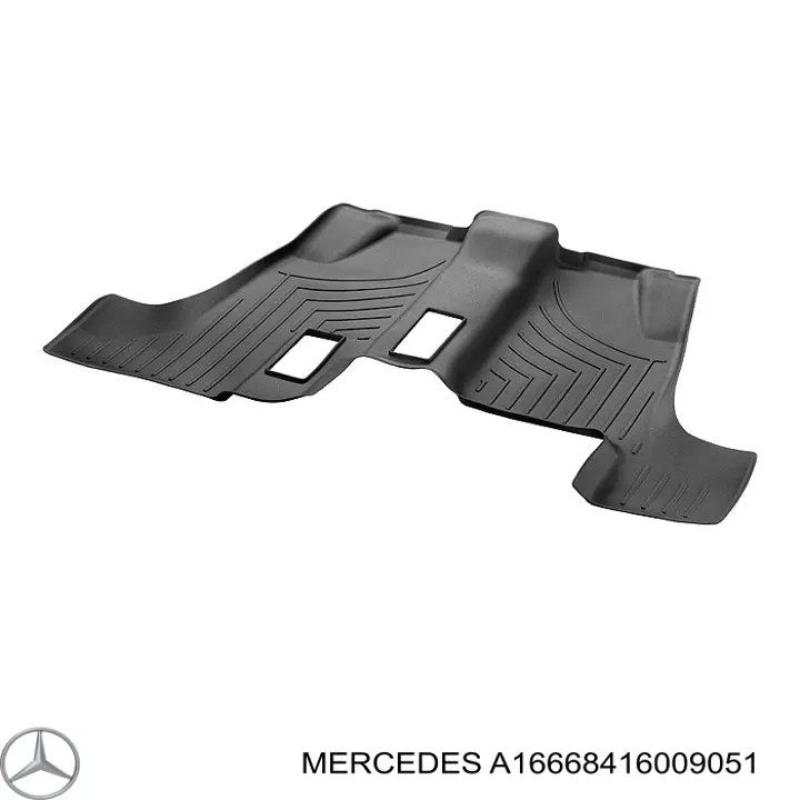 A16668416009051 Mercedes Tapetes dianteiros + traseiros, kit
