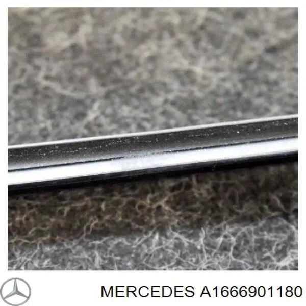 A1666901180 Mercedes Moldura esquerda de pára-brisas