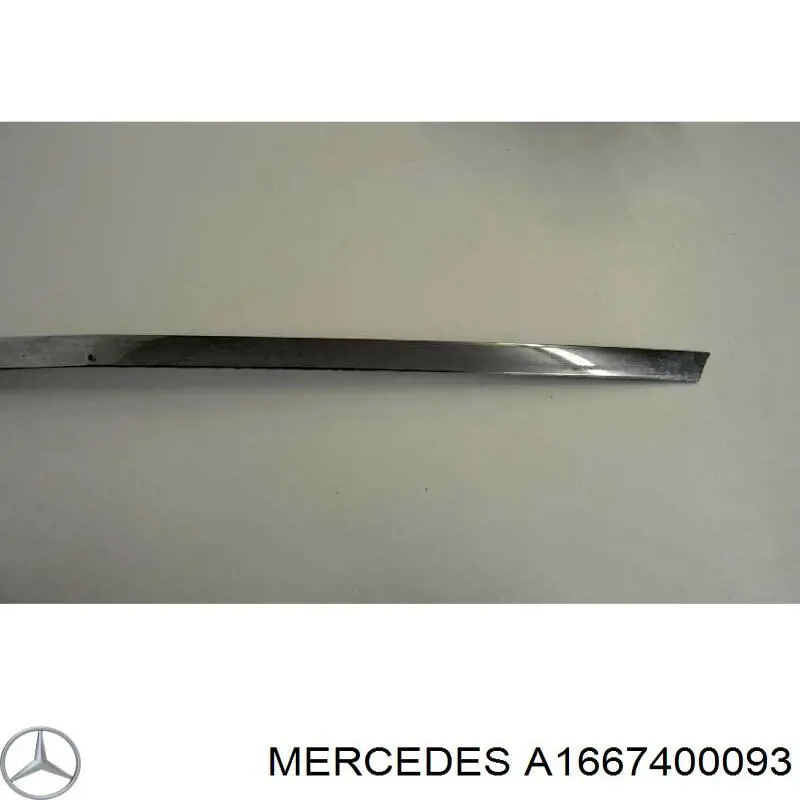 A1667400093 Mercedes Placa sobreposta de tampa de porta-malas