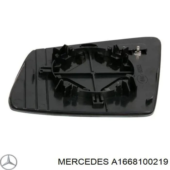 Elemento espelhado do espelho de retrovisão direito Mercedes A1668100219 preço, a partir de 38,20 USD